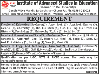 IASE | FacultyPlus