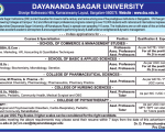 Faculty Recruitment Dayananda Sagar University