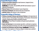 Faculty Recruitment Krupanidhi