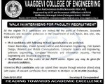 Vaagdevi Faculty Recruitment