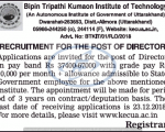 Faculty Jobs BTKIT- Director