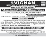 Faculty job Vignan