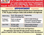 LNCT Faculty JOb