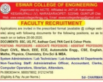 Eswar College JObs