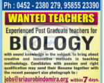 Teachers Wanted Sri Arabintho