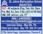 Teaching Job St.Johns