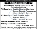 Teaching Jobs Sree Gokulam