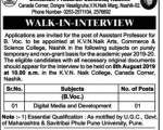 Kranthiver Teaching jobs