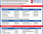 Bennet’s University Jobs