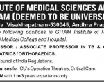 GITAM Medical COllege Jobs