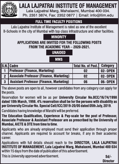 Lal MBA College | FacultyPlus