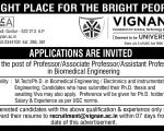 Vignan University Job Advertisment