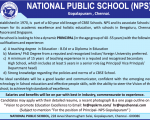 National Public School Job Chennai