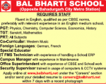 School job Bal Bharti