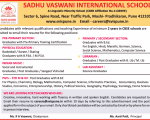 School job Sadhu Vaswani