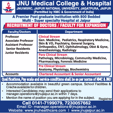 JNU Medical College | FacultyPlus