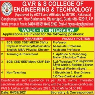 g.v.r & s college of education