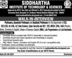 Siddhartha ITS Faculty Jobs