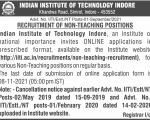 IIT Indore Non Teaching Jobs