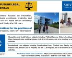 School of Law – Hiring – SHiv Nadar University Chennai_Advt_27 Jan 2021