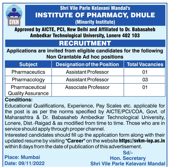 Institute of Pharmacy | FacultyPlus