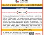 NMIMS Director Vacancy