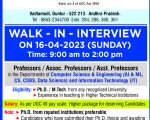 Walk in Interview (16-04-2023)