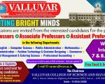 Valluvar College_Wanted Advt.